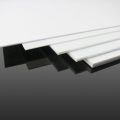 1-2pc White ABS Plastic Sheet Panel DIY Model Craft 1/1.5/2/3mm Thick Multi Size