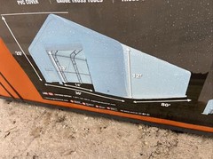 30×80 Double Truss Hoop Building Storage Shelter 17 Oz Canvass Fabric New