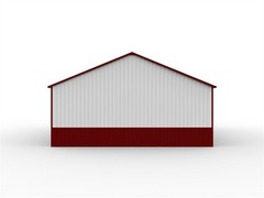51x31FT Metal Barn Garage w/ Electric Roll-Up Door for Farm & Industrial Storage