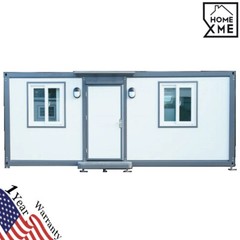 7ft x 20ft Portable Office with Bedroom Steel frame Lockable Entry Door