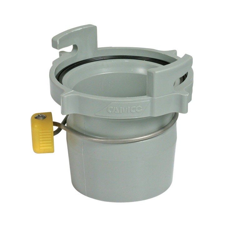 Camco 39173 Gray Plastic Sewer Hose Adapter 4 L x 4 H x 4 W x 3 Dia. in.