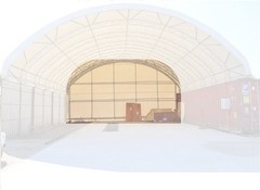 Back Wall for Container Shelter 40’x40’x15′ , 22oz PVC Shelter Parts