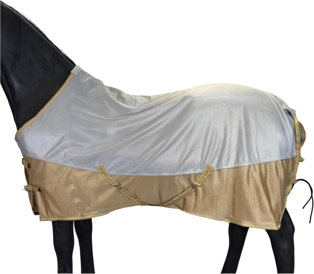 BARN & STABLE Breathable and UV Protective Tear-Resistant Mesh Fly Sheet 72 in