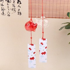 Wind Chime Chimes Japanese Glass s Style Goldfish Garden Hanging Decor