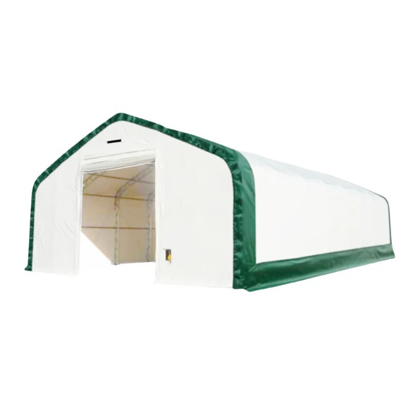 W20xL33xH16 Heavy Duty Storage Shelter Double Truss 22oz PVC Canvas Barn Storage