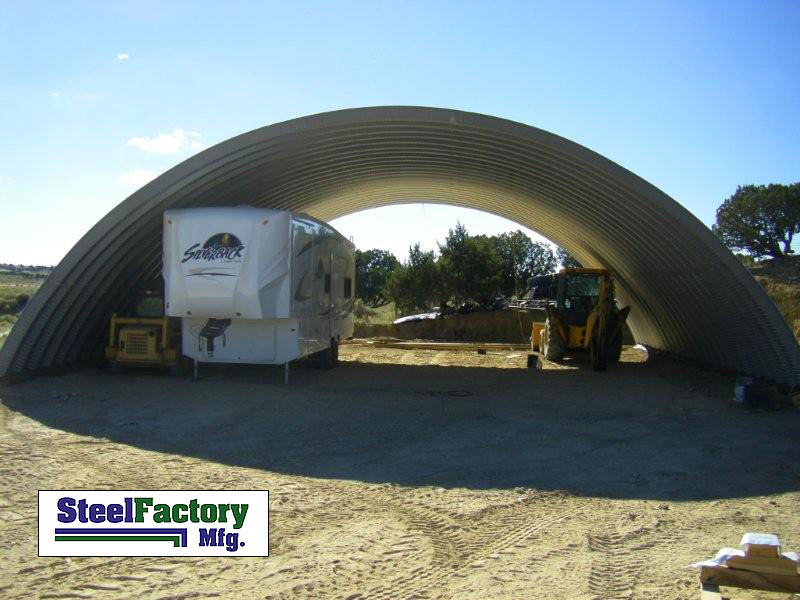Prefab Steel 51x150x17 Round Arch Style Metal Quonset Hut Farm Storage Building
