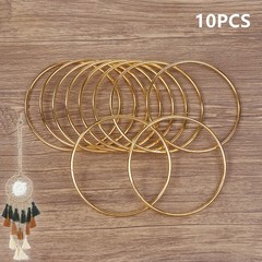 10 Pcs Gold Dream Catcher Metal Rings Hoops Macrame Ring For Dreamcatchers