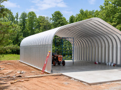 25x20x13 Engineered Steel Building Kit | DuroSPAN Clear-Span Arch with End Walls