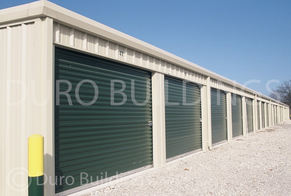 DURO Steel 50’x120’x8.5 Building &24- 10′ by 25′ Mini Self Storage Units DiRECT