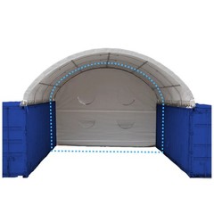Rear Panel for W20′ Container Shelter 11oz PE Back Panel Container Shelter Parts