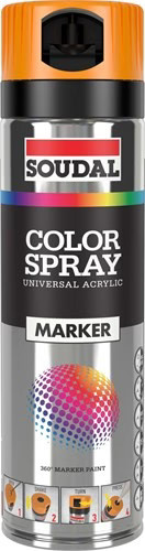 Soudal Paint Marker Spray 500ml | Fluo Orange – 155571