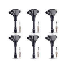 ENA Set of 6 Iridium Spark Plug and 6 Ignition Coil Pack Compatible… Fast Ship