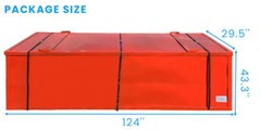 40’x40’x13′ 11 oz PE Canvas Fabric Building Shipping Container Canopy Shelter
