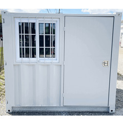 7FT Cubic Shipping Container | Lockable Door & Window | Portable Office | Storag