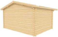 Bristhol 13×11 garden shed – natural wood prefab shed kit