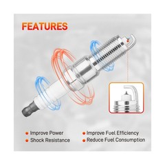 UF378 Set of 8 Ignition Coil Pack 16 Iridium Spark Plug with Wire Set Compati…
