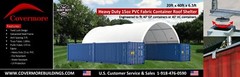 20’x40′ (15 oz PVC) Upgraded Shipping CONTAINER MOUNTED Fabric canvas Shelter