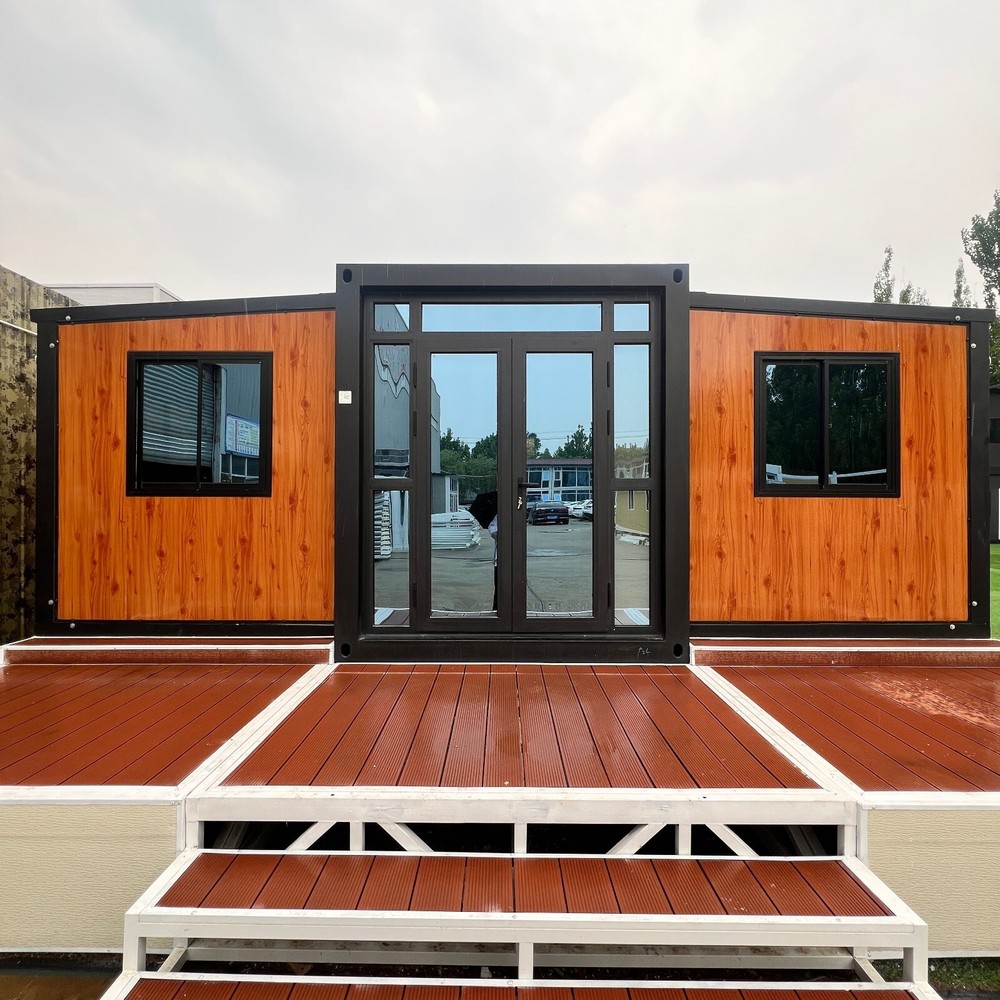 Portable Prefabricated Tiny Home 19Ft X 20Ft, Mobile Expandable Prefab House