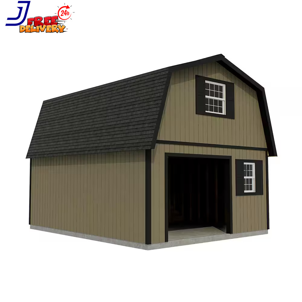 Maker’S Loft 16 Ft. X 32 Ft. 2-Story Wood Garage Kit w/ High Side Walls and Loft