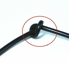 Black Diameter 2mm-15mm O Ring Solid Fluorine Rubber Cord Anti Oil Seal Gasket