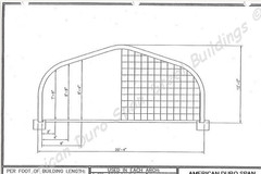 25x40x12 DuroSPAN Steel Arch Building Kit Clear Span With End Walls Included