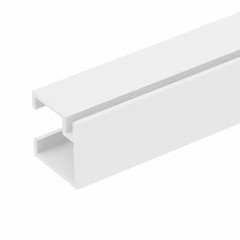 3/4 In. X 3/4 In. X 8 Ft. White Mini Track Channel Free Ship NEW