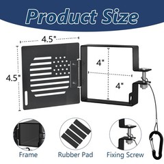 InduRelia RV Bumper End Cap, 2Pack Camper Bumpers, 4Inch Aluminum Square…