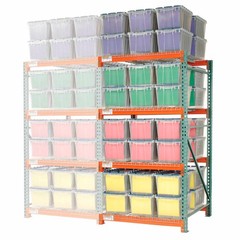 Global Industrial Record Storage Rack Add-On Letter Polyethylene Box 48″W x 48″D