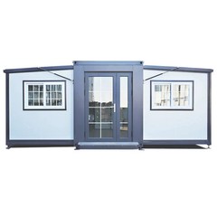 13x20ft Fast Installation Expandable Prefab House Mobile Office W/ Rain Shower