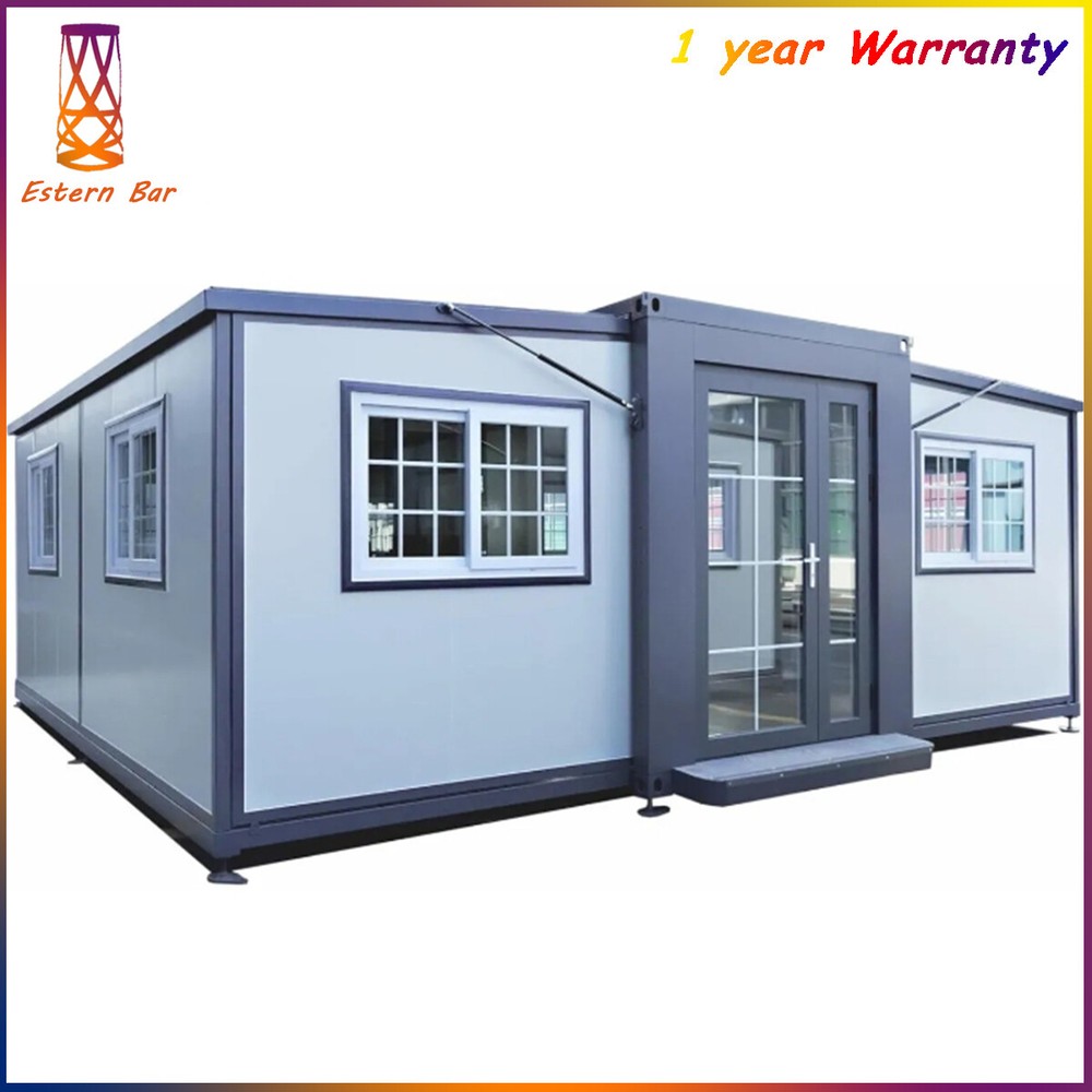 13X20ft Mobile Expandable Prefab House Prefabricated Tiny Home w/Bathroom Shower