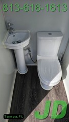 New Premium Quality Portable Toilet Bathroom Sink Single Stall Semi Permanent