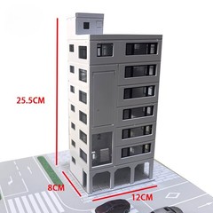 Diorama 1:100 Road Street School Community Miniature Building Model Ornament Toy