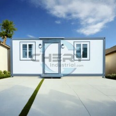 7ft x 20ft Portable Office with Bedroom Steel frame Lockable Entry Door