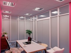CGP Single-Slide Door System, Glass Aluminum 3-Wall 9’x6’x6’x8′, Clear Anodized