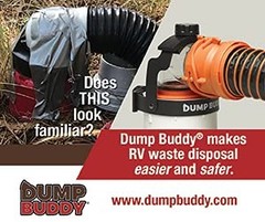 Dump Buddy RV Hose Fastening Device – Camper Sewer 5.75 inches, Black