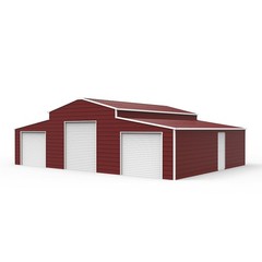 42’x30’x13′ Metal Garage Shed Barn Outdoor Storage Heavy Duty Galvanized Steel