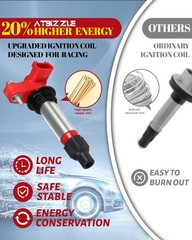 Ignition Coil Packs and Iridium Spark Plugs Fits for Chevrolet Camaro Travers…
