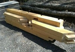 Timber frame outdoor kitchen / retail / shade space. Temp or perm. 6′ x 13′ base