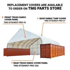 50ftx40ft Dual Truss Fabric Container Shelter