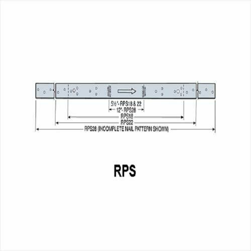 Simpson Strong-Tie RPS18 1-1/2-Inch x 18-5/16-Inch Retro Plate Strap 50 Pk