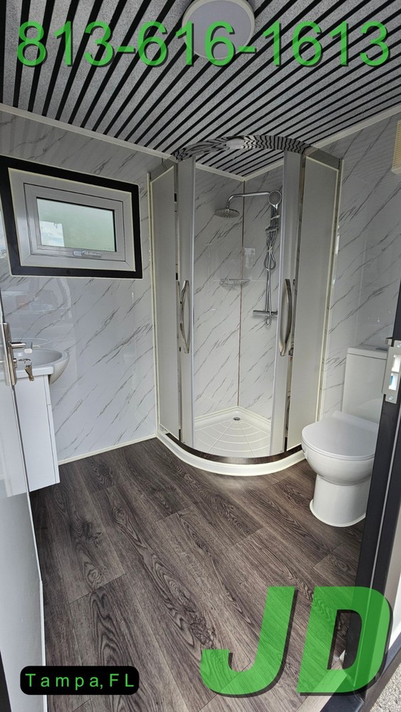 New HD Semi-Permanent Portable Restroom Bathroom Single Toilet or wheelchair