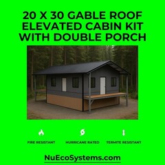 DIY Fire Resistant Steel 34 X 32 Cabin, Barndominium or Steel Home Kit