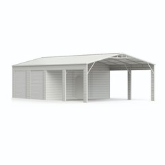 23’x46’x 14′ Metal Car Garage Heavy Duty Galvanized Steel Storage Shed w/2 Doors