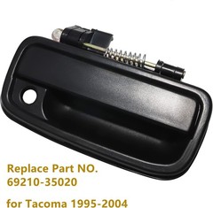 69210-35020 Black Front Right Passenger Exterior Outside Door Handle for Toyota