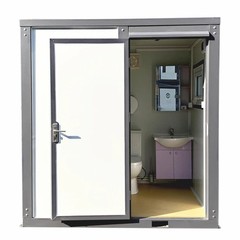 Chery Private Toilet Stalls w/ Shower Curtain Mobile Toilet Portable Restrooms