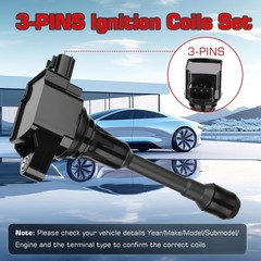 UF549 Ignition Coil Pack and Iridium Spark Plugs Set of 4 For Nissan Sentra A…