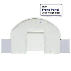 Front Panel W/ Winch door for W20′ Container Shelter 11oz PE Container Shelter