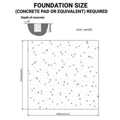 Galvanized Steel Carport 20’x20′, 10′ Open Sidewalls