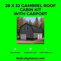 U.S. Made Fire Resistant 26 X 34 Cabin, Barndominium or Steel Home Kit