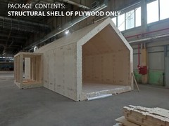 273 sg.ft СANDLE HOUSE KIT #PW-23 PREFAB DIY PLYWOOD BUILDING CABIN HOME MODULAR